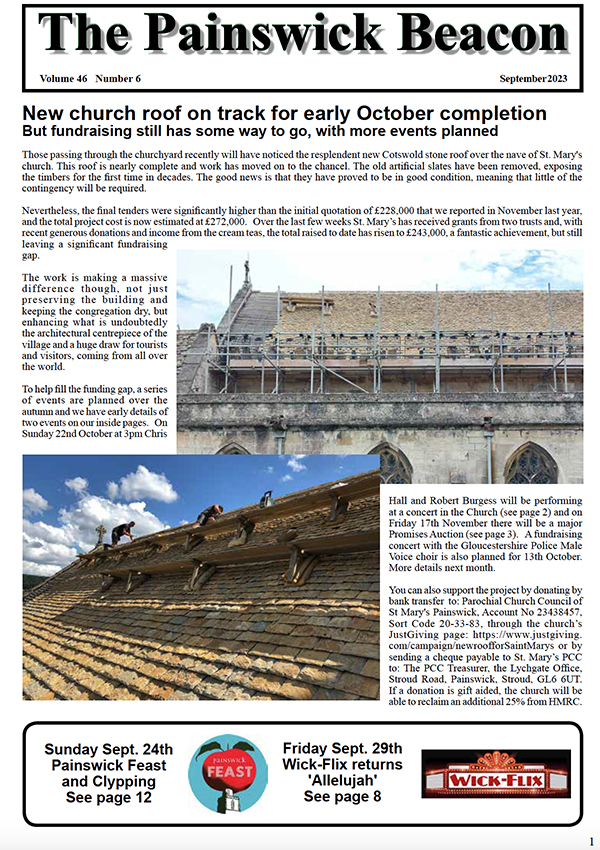 The latest edition of The Painswick Beacon - September 2023