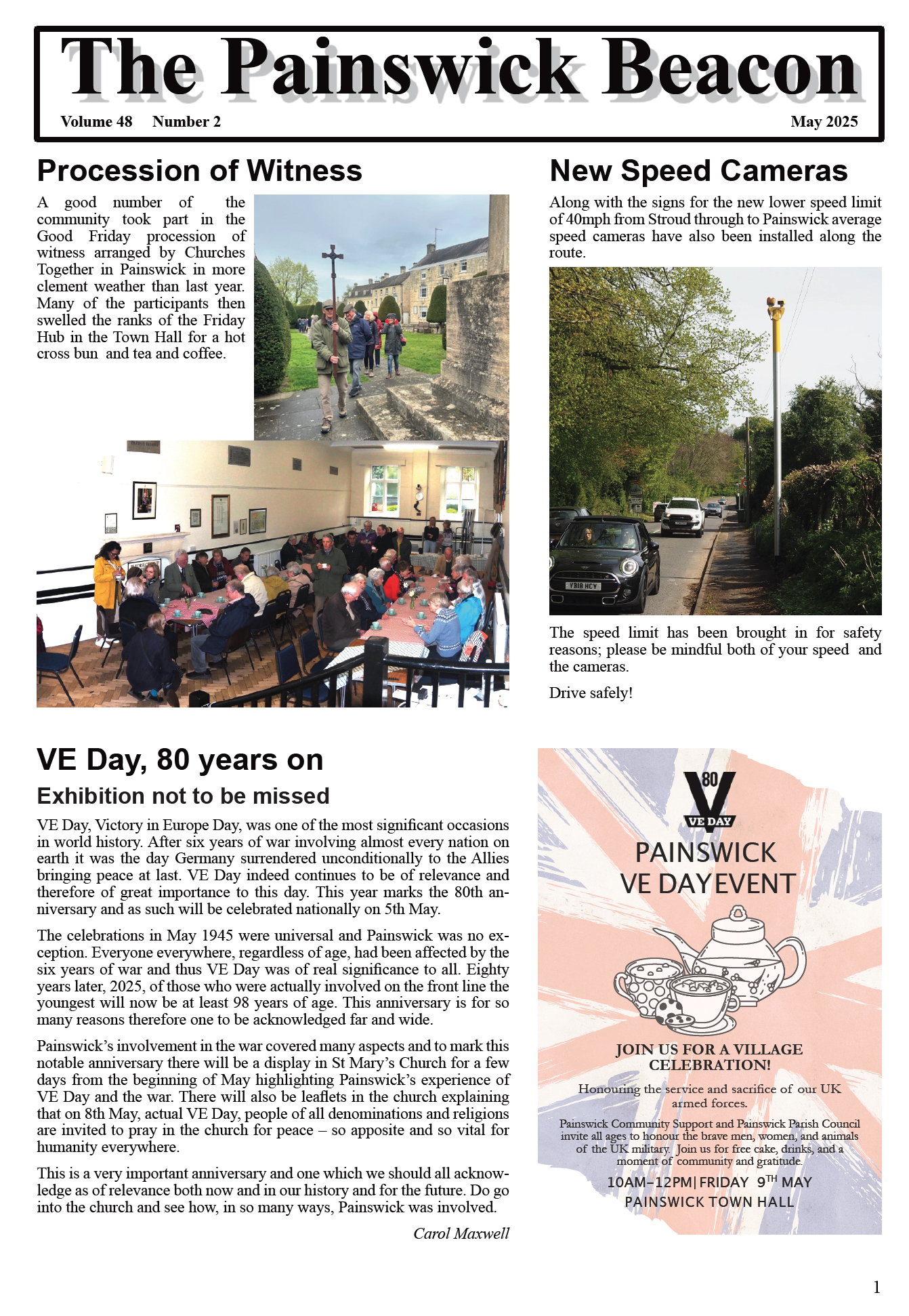 The latest edition of The Painswick Beacon May 2025 