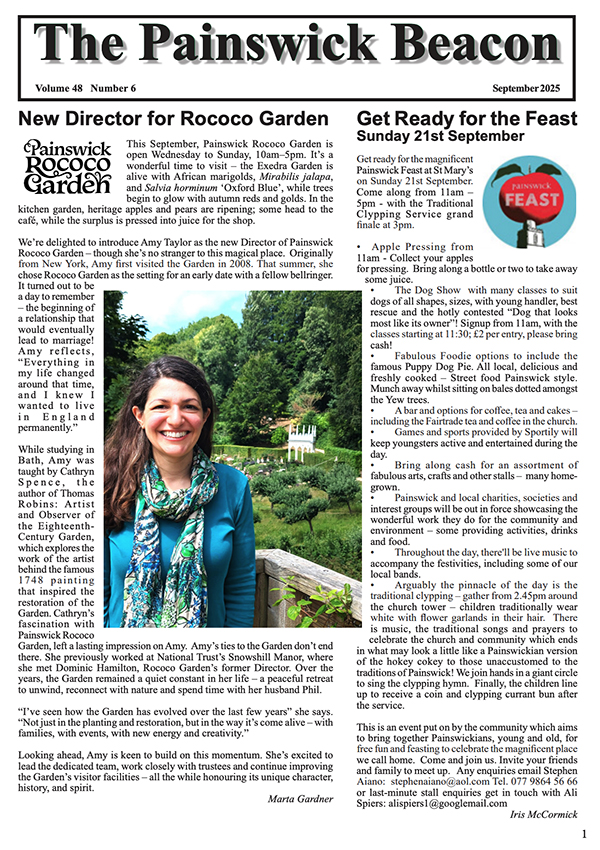 The latest edition of The Painswick Beacon - September 2025 